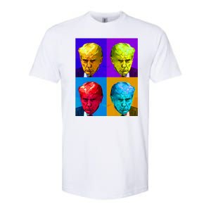 Donald Trump Mug Shot Colorful Pop Art Softstyle CVC T-Shirt