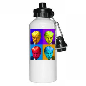 Donald Trump Mug Shot Colorful Pop Art Aluminum Water Bottle