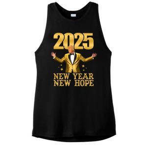 Donald Trump New Year New Hope 2025 Ladies PosiCharge Tri-Blend Wicking Tank