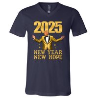 Donald Trump New Year New Hope 2025 V-Neck T-Shirt