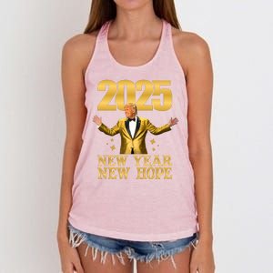 Donald Trump New Year New Hope 2025 Women's Knotted Racerback Tank