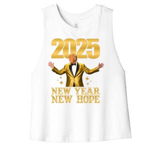 Donald Trump New Year New Hope 2025 Women's Racerback Cropped Tank