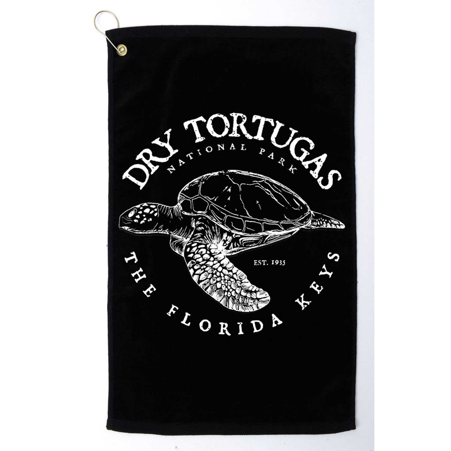 Dry Tortugas National Park Florida Keys Scuba Diving Turtle Gift Golf Towel