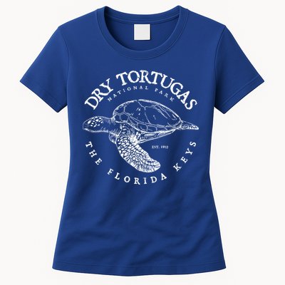 Dry Tortugas National Park Florida Keys Scuba Diving Turtle Gift Womens T-Shirt