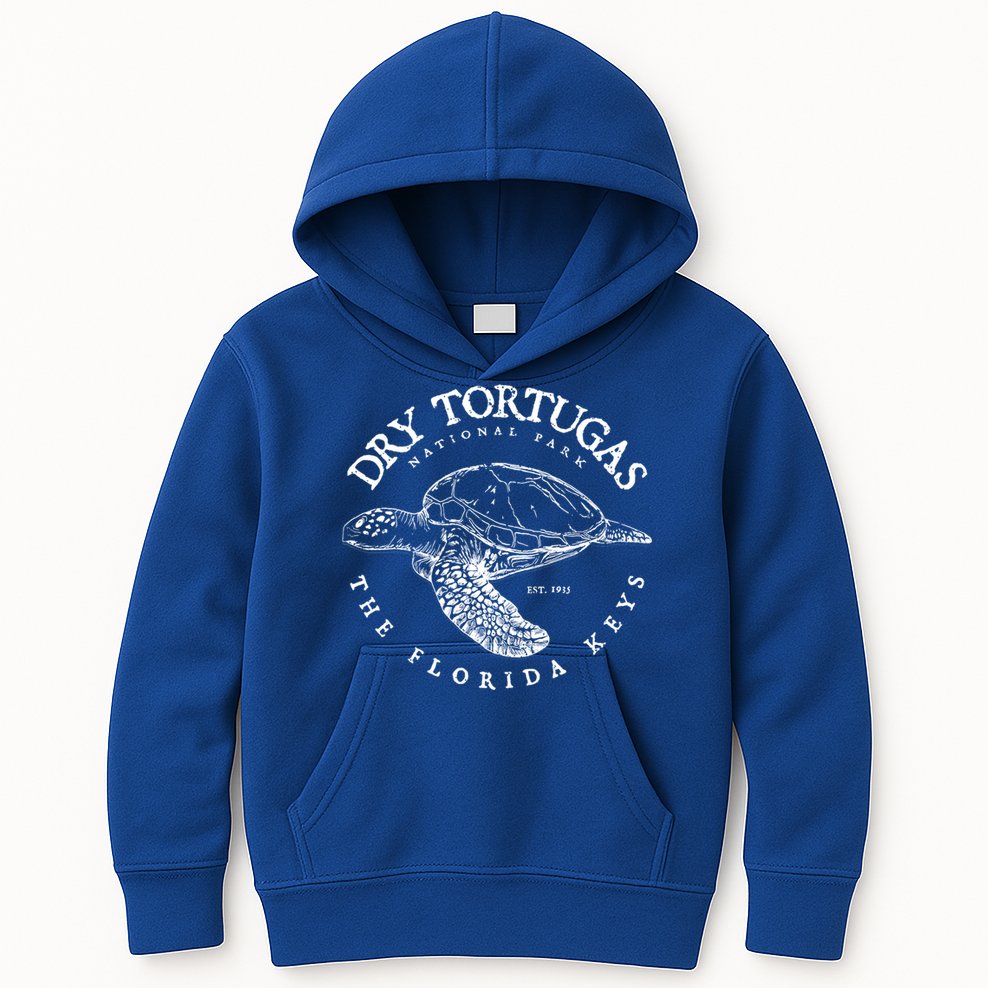 Dry Tortugas National Park Florida Keys Scuba Diving Turtle Gift Kids Hoodie