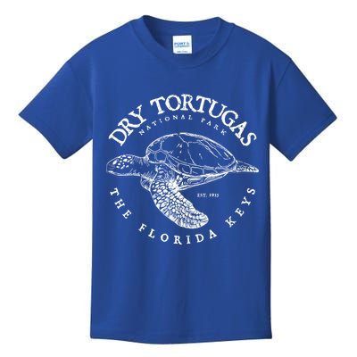 Dry Tortugas National Park Florida Keys Scuba Diving Turtle Gift Kids T-Shirt