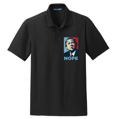 Donald Trump Nope Anti Trump 2024 Dry Zone Grid Polo