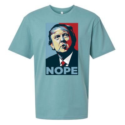 Donald Trump Nope Anti Trump 2024 Sueded Cloud Jersey T-Shirt