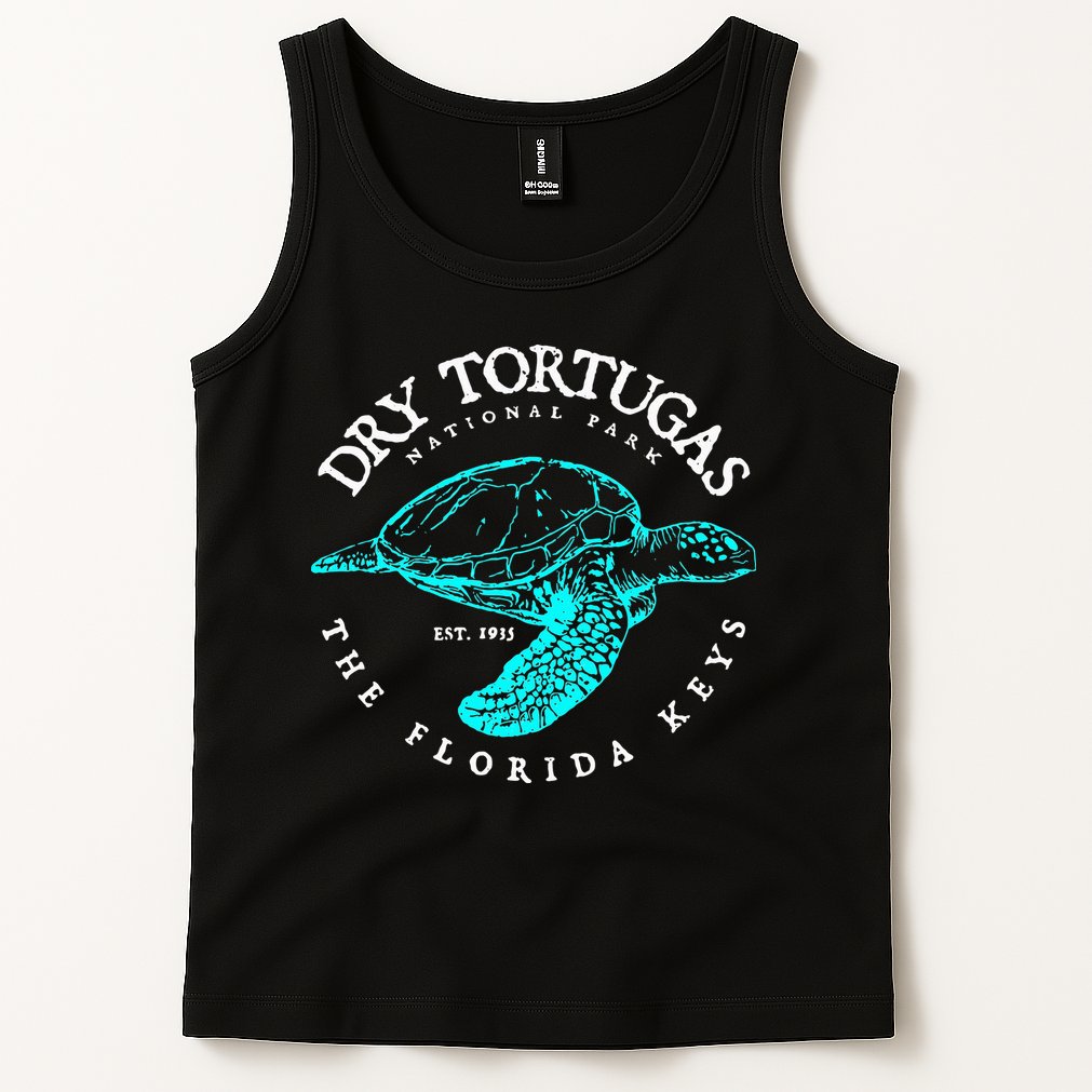 Dry Tortugas National Park Florida Keys Scuba Diving Turtle. Tank Top