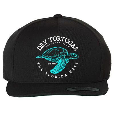 Dry Tortugas National Park Florida Keys Scuba Diving Turtle. Wool Snapback Cap