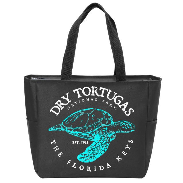 Dry Tortugas National Park Florida Keys Scuba Diving Turtle. Zip Tote Bag