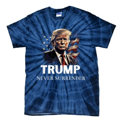 Donald Trump Never Surrender August 24 2024 Tie-Dye T-Shirt