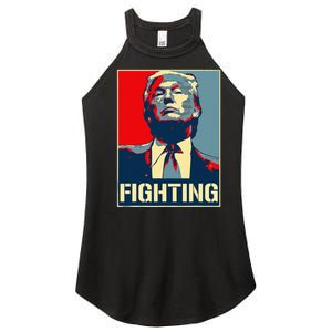 Donald Trump Never Stop Fighting To Save America Women's Perfect Tri Rocker Tank