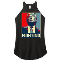 Donald Trump Never Stop Fighting To Save America Women's Perfect Tri Rocker Tank