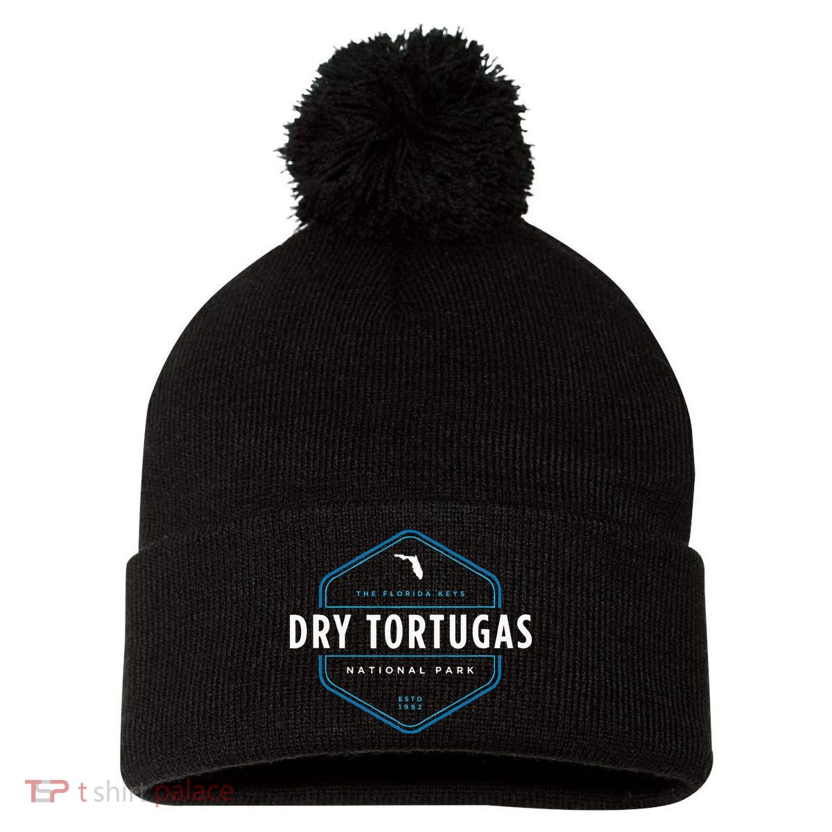 Dry Tortugas National Park Florida Graphic Pom Pom 12in Knit Beanie