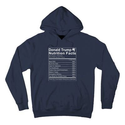 Donald Trump Nutrition Facts Make America Great Tall Hoodie