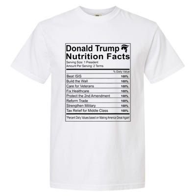 Donald Trump Nutrition Facts Make America Great Garment-Dyed Heavyweight T-Shirt