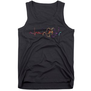 Dialysis Technician Nurse Kidney Heartbeat awareness Tank Top