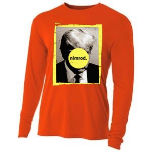 Donald Trump Nimrod Mug Shot President Vote 2024 Cooling Performance Long Sleeve Crew