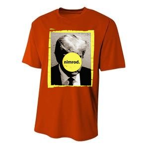 Donald Trump Nimrod Mug Shot President Vote 2024 Performance Sprint T-Shirt