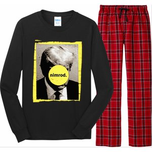 Donald Trump Nimrod Mug Shot President Vote 2024 Long Sleeve Pajama Set