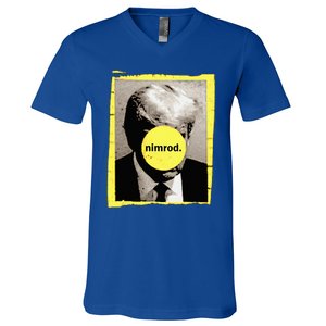 Donald Trump Nimrod Mug Shot President Vote 2024 V-Neck T-Shirt