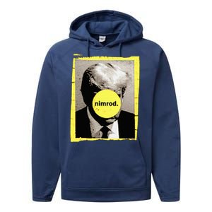 Donald Trump Nimrod Mug Shot President Vote 2024 Performance Fleece Hoodie