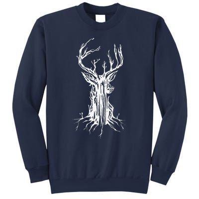 Deer Tree Nature Preservation Earth Day Graphic Sweatshirt