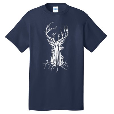 Deer Tree Nature Preservation Earth Day Graphic Tall T-Shirt