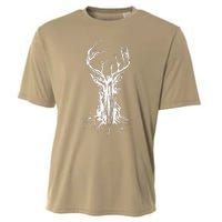 Deer Tree Nature Preservation Earth Day Graphic Cooling Performance Crew T-Shirt