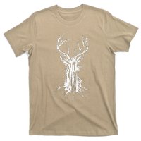 Deer Tree Nature Preservation Earth Day Graphic T-Shirt