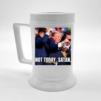 Donald Trump Not Today Satan Beer Stein