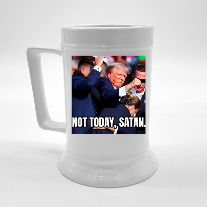 Donald Trump Not Today Satan Beer Stein