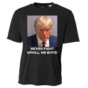 Donald Trump Never Fight Uphill Me Trump 2024 Cooling Performance Crew T-Shirt