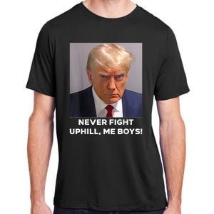 Donald Trump Never Fight Uphill Me Trump 2024 Adult ChromaSoft Performance T-Shirt