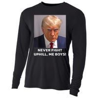 Donald Trump Never Fight Uphill Me Trump 2024 Cooling Performance Long Sleeve Crew