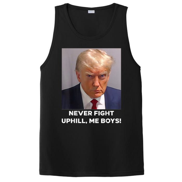 Donald Trump Never Fight Uphill Me Trump 2024 PosiCharge Competitor Tank