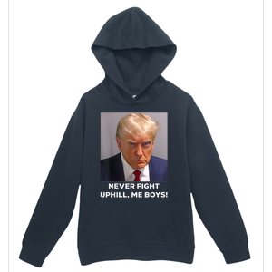 Donald Trump Never Fight Uphill Me Trump 2024 Urban Pullover Hoodie