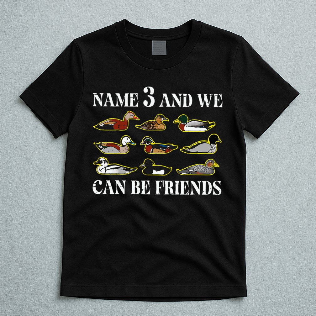 Duck Types Name 3 We Can Be Friends T-Shirt