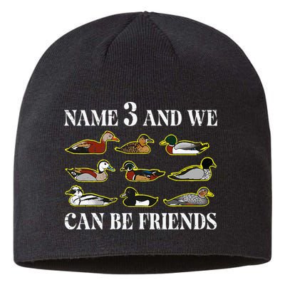 Duck Types Name 3 We Can Be Friends Sustainable Beanie