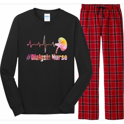 Dialysis Technician Nurse Ney Heartbeat Pulse Meaningful Gift Long Sleeve Pajama Set