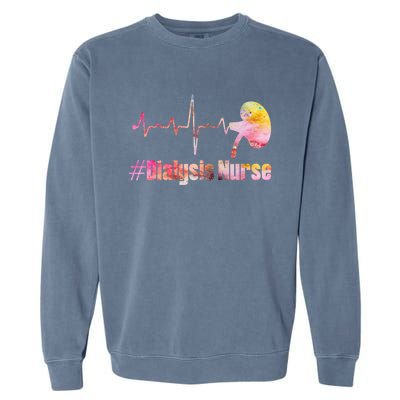 Dialysis Technician Nurse Ney Heartbeat Pulse Meaningful Gift Garment-Dyed Sweatshirt