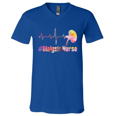 Dialysis Technician Nurse Ney Heartbeat Pulse Meaningful Gift V-Neck T-Shirt