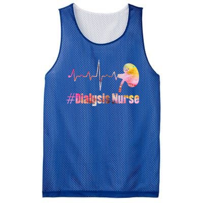 Dialysis Technician Nurse Ney Heartbeat Pulse Meaningful Gift Mesh Reversible Basketball Jersey Tank