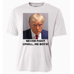 Donald Trump Never Fight Uphill Me Trump 2024 Cooling Performance Crew T-Shirt