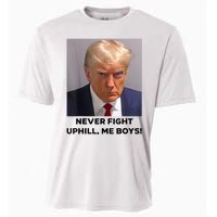 Donald Trump Never Fight Uphill Me Trump 2024 Cooling Performance Crew T-Shirt