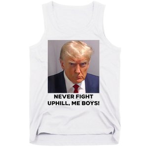 Donald Trump Never Fight Uphill Me Trump 2024 Tank Top