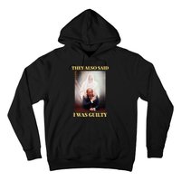 Donald Trump Not Guilty Jesus Christ Patriot Pray Maga Hoodie