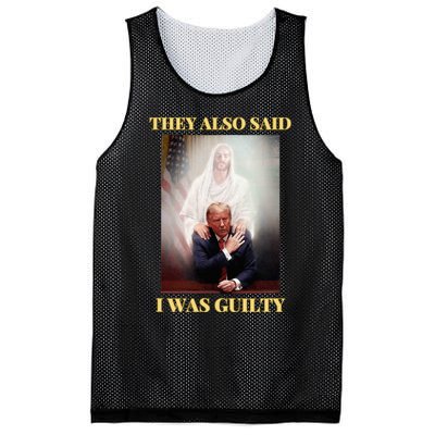 Donald Trump Not Guilty Jesus Christ Patriot Pray Maga Mesh Reversible Basketball Jersey Tank