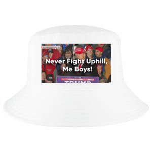 Donald Trump Never Fight Uphill Me Trump 2024 Cool Comfort Performance Bucket Hat